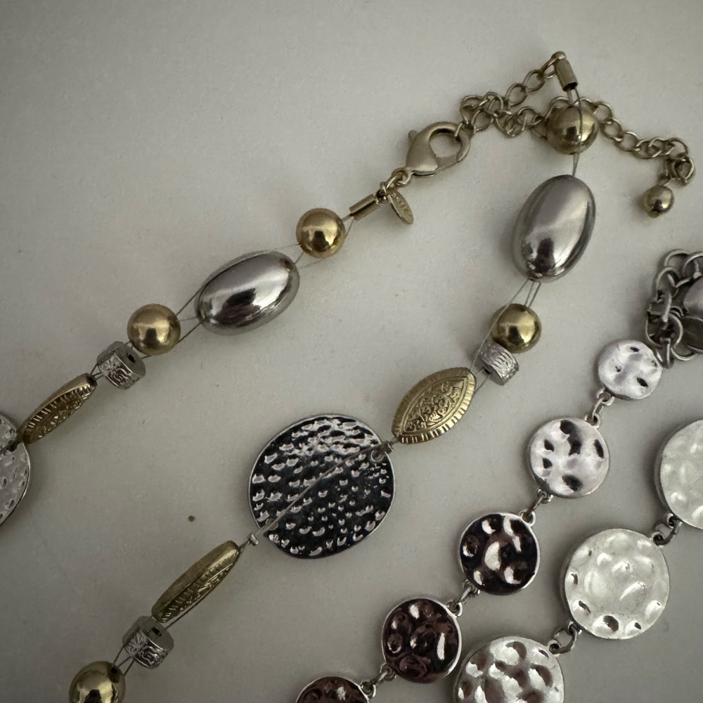 Elegant Silver and Gold Necklace Set from Chico’s - Picture 3 of 6
